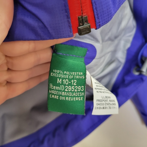 L.l. bean kids outer shell jacket M - Picture 3 of 4